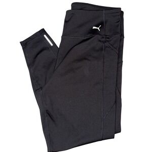 Puma‎ Womens Black Athletic Leggings Activewear Pants Size XL